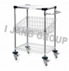 SOLID STAINLESS STEEL SHELVES TROLLEY 