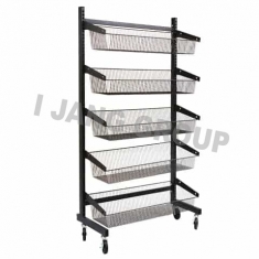 Five Baskets Mobile Rack